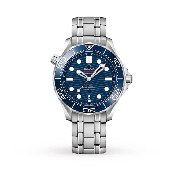 354ad75aff0aa43e2c762eaa0f8e8bac Omega Seamaster Men Automatic Blue Stainless Steel Watch O21030422003001