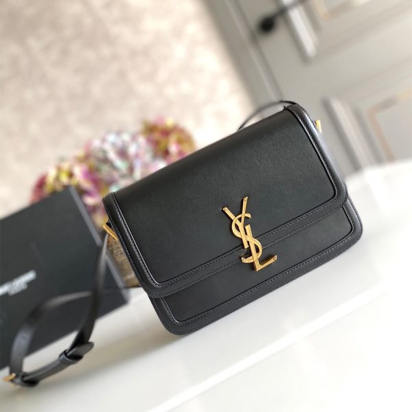 36ac2d22f631c644ee4ff1c307d99d2d SOLFERINO MEDIUM SATCHEL IN BOX SAINT LAURENT LEATHER