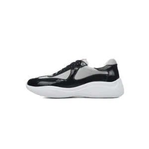 3792932d5e7ffa09e5bac9c67e262e9b PK God Batch Prada Net shoes black and gray