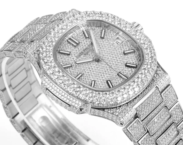 38eb8f09303751b0f5b36531e936176f Patek Philippe Nautilus Full Star Platinum Watch