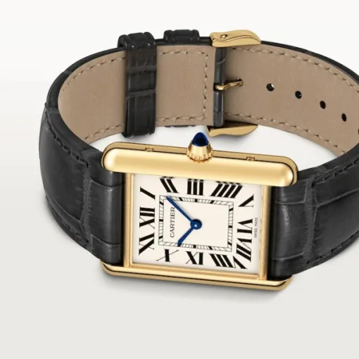 39c71e895ff981d13c8e6aaf051ca3a3 Cartier Tank Louis Men Quartz White Alligator Watch WGTA0067