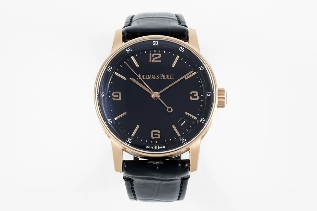 3a942c9541aa4be6caa3a1df74b9151f watch Audemars Piguet CODE 11.59 Blue Dial Three-Hand Automatic Watch – Rose Gold and Stainless Steel, 41mm