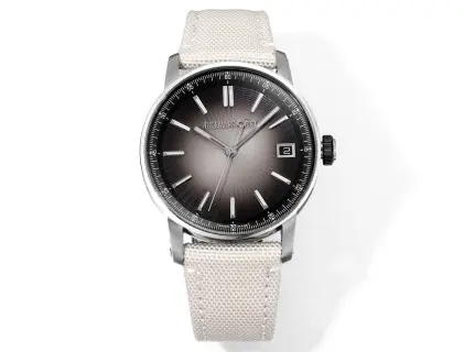 40cb4e7254dd0ce09f0bcbce44323d60 watch Audemars Piguet CODE 11.59 Stainless Steel Watch with Smoked Dial and Beige Fabric Strap, 41mm