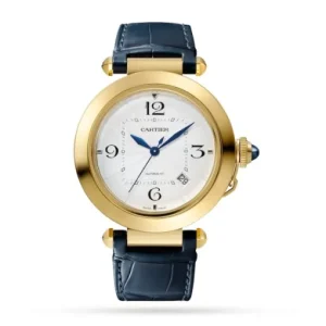 41ff2bcd91935e97538dcf898646f3d4 Cartier Pasha de Cartier Men Automatic Silver Alligator Watch WGPA0007