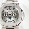 442b8f41fbe135fc72f0520fe5a9122e Patek Philippe Silver Nautilus Watch