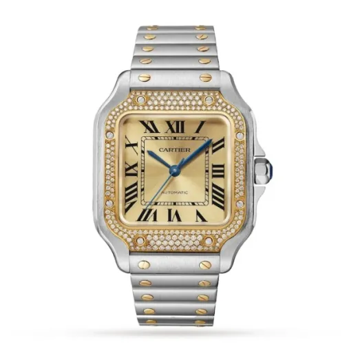 4480212658414bbde118651c3cc645e0 Cartier Santos de Cartier Women Automatic Gold Watch W3SA0007