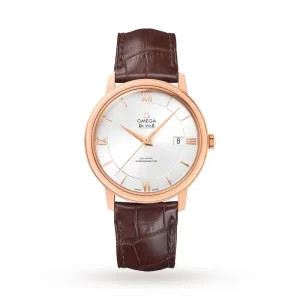 4481194d85cf909c7c16341e5a11fa67 Omega De Ville Men Automatic Silver Leather Watch O42453402002001