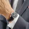 4598d79e9c829bdff8300b8142ba7fa9 Omega Seamaster Aqua Terra Men Automatic Black Leather Watch O22013382001001