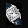 478e950433ab1f030893a609628eb77d Cartier Santos-Dumont Men Quartz Silver Alligator Watch WSSA0022