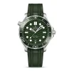 47d7bf229de503078c1be34c23a66521 Omega Seamaster Men Automatic Green Rubber Watch O21032422010001