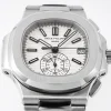 487fbb94fea9393d1640501cfa2817b8 Patek Philippe Silver Nautilus Chronograph Watch