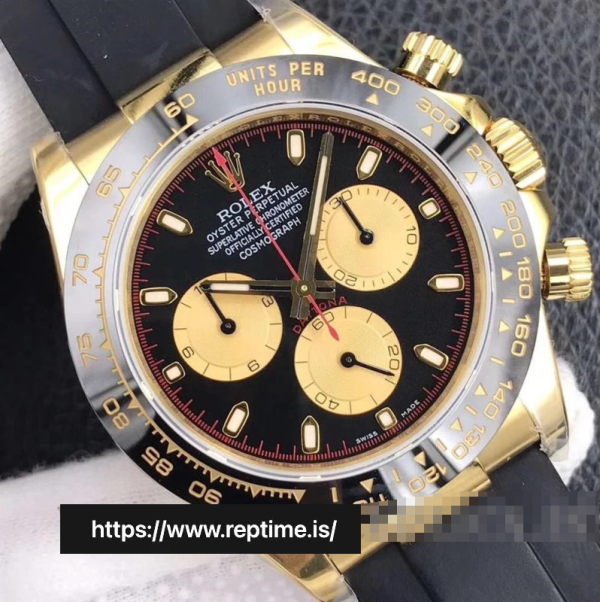 4916f1c9821e4db4dd0a60d66e1dc2e5 Rolex Daytona 116518.1 Men Black & Gold 40MM