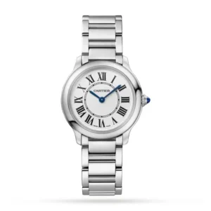 4ad5fc87ff5666782c59f7de491c86f2 Cartier Ronde Must Women Quartz Silver Calf Watch WSRN0033