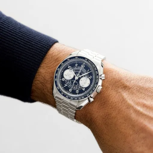 4dc653f049bfc0f5f002cd926931962f Omega Speedmaster Men Automatic Blue Stainless Steel Watch O32930435103001