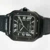Cartier Santos de Cartier Men Automatic Black Rubber Watch WSSA0039