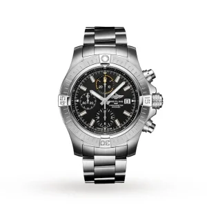 4f811d9b7be13f3ccc7a4e98ca6ce20c Breitling Avenger Men Automatic Black Stainless Steel Watch A13317101B1A1