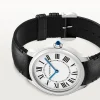 Cartier Ronde Must Men Quartz Silver Calf Watch WSRN0031