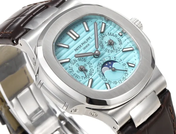 50ea615f3a02f11f9cee720fdb7fe187 Patek Philippe Nautilus Blue Perpetual Calendar
