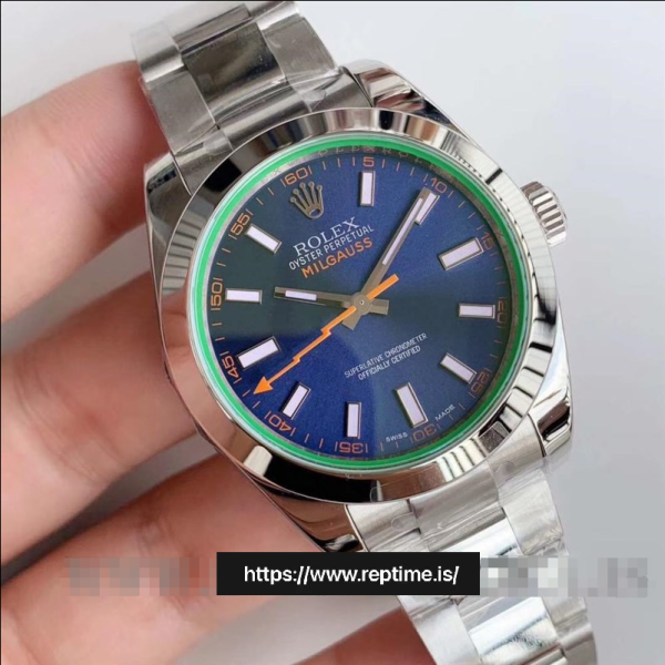 53392d9202d1bbd2e0401f09824944b3 Rolex Milgauss 116400.2 Men Blue 40MM