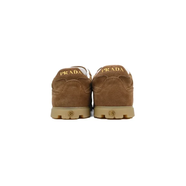 PK God Batch Prada Trail faded suede sneakers Brown