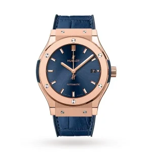 56059eff2a5134a27b7b34c6acbaa93a Hublot Classic Fusion Men Automatic Blue Leather Watch 511.OX.7180.LR
