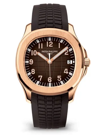 56aba7d6ace730007b627f023653cf46 Patek Philippe Aquanaut Date Brown Strap Rose Gold 5167R-001