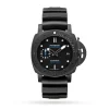 592ddde9f39ffdaa52318a371cc39221 Panerai Submersible Men Automatic Black Rubber Watch PAM01231