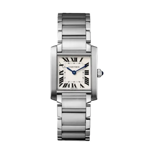 59c53589b321206ba788a2c833556655 Cartier Tank Française Women Quartz Silver Stainless Steel Watch WSTA0005