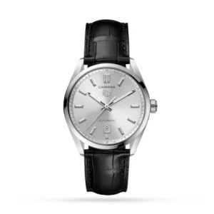 5c42a4e85af34b1cceef8ab8ab0a1049 TAG Heuer Carrera Men Automatic Silver Alligator Watch WBN2111.FC6505