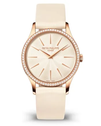 5ea174181b2b4bd089f2d8633797b29b Patek Philippe Calatrava Diamond Cream Dial Ladies Watch 4897R-010
