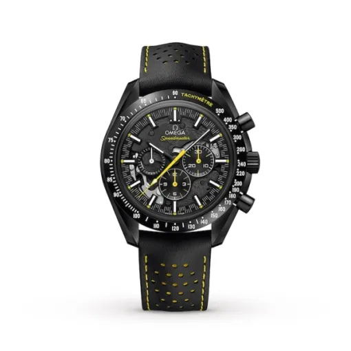 5ec14b223039e099ff0f2b77024b0e19 Omega Speedmaster Men Automatic Black Leather Watch O31192443001001