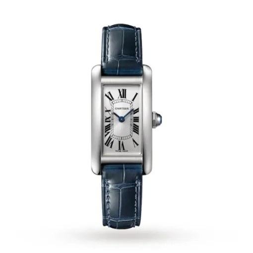 5f9f3f5d72ae5e658dbfa4c3175cb902 Cartier Tank Américaine Women Quartz Silver Alligator Watch WSTA0043