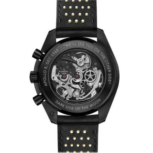 62c0322ee52291e5b8dc8853e970da0d Omega Speedmaster Men Automatic Black Leather Watch O31192443001001