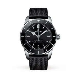 62c3477844b43480c00d2e4d35c55889 Breitling Superocean Heritage Men Automatic Black Rubber Watch AB2030121B1S1