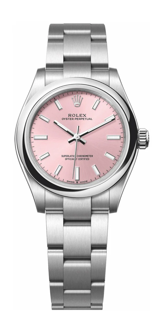 64366010763b23c5f77c8d7b47bba89d ROLEX OYSTER PERPETUAL PINK DIAL SCRATCH PROOF 31MM SWISS REPLICA m277200.0009