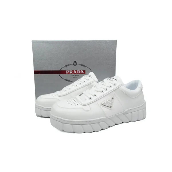 64d3baf23e4f0554aad8714c2bd829d7 PK God Batch Prada Sneakers Zigzag White