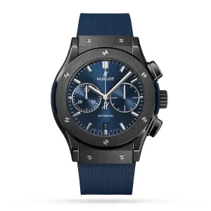 65b19c4c19600596212da9b38f64db9f Hublot Classic Fusion Men Automatic Blue Rubber Watch 521.CM.7170.RX