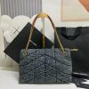 669327a324ac5032decf9310d970dcdb YSL PUFFER MEDIUM IN SUEDE AND DENIM