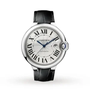 6780adc363255b59c8e6bfbd1ef53eaf Cartier Ballon Bleu de Cartier Men Automatic Silver Leather Watch W69016Z4