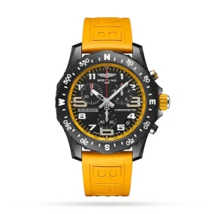 688e7d87a1af84595509be3e5c5104c7 Breitling Endurance Pro Men Quartz Black Rubber Watch X82310A41B1S1