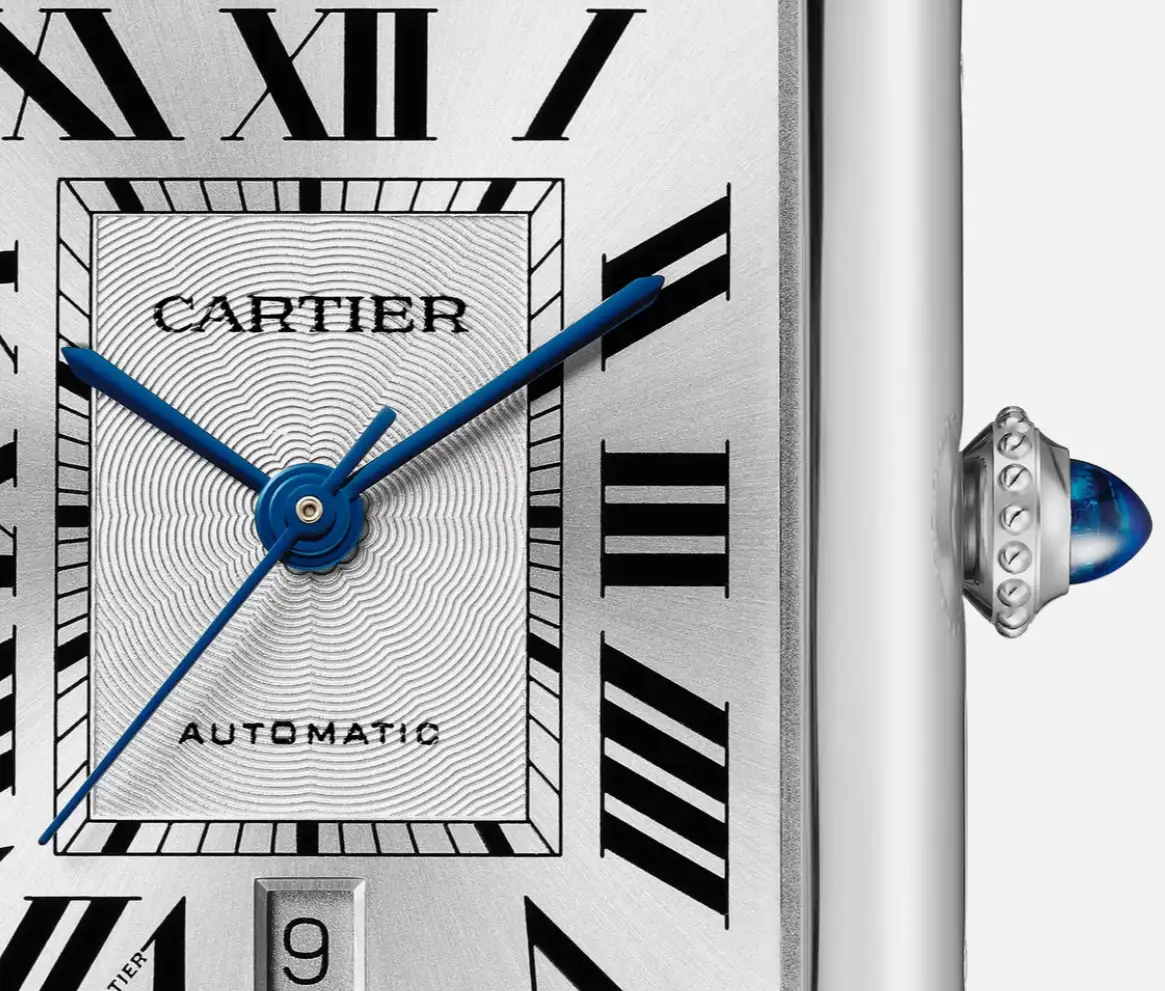 6a00e48d25215e1ce6e5ac9b52b8ec7d Cartier Tank Must Men Automatic Silver Calf Watch WSTA0040