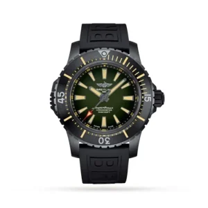 6babe79bfe6ef5883caa4f22fea790a7 Breitling Superocean Men Automatic Green Rubber Watch V17369241L1S1