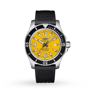 6bcaa4230ef82ee3903ff43f4c33b25a Breitling Superocean Men Automatic Yellow Rubber Watch A17367021I1S2