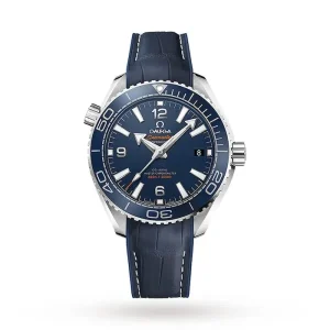 6c328430245ad435fb628bad1dd08115 Omega Planet Ocean Men Automatic Blue Leather Watch O21533402003001