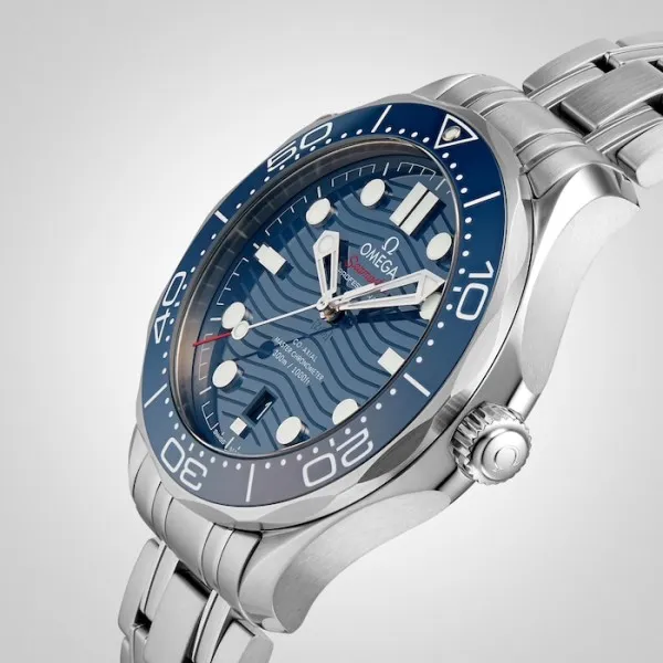 6c87eff508bf276e14d31667a6ddfc5e Omega Seamaster Men Automatic Blue Stainless Steel Watch O21030422003001