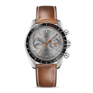 6eccadc6484c838b751d97d38661dd59 Omega Speedmaster Men Automatic Grey Leather Watch O32932445106001