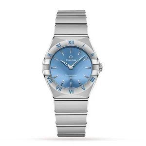 7546a5ffcc1dba3bcd99ddac650d545a Omega Constellation Women Quartz Blue Stainless Steel Watch O13110286003001