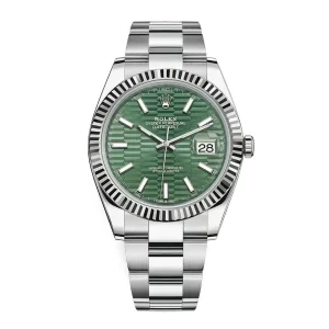 757360afcdb3b0baa8e2a95db13bf319 Rolex Datejust 126334 41mm Green Fluted Motif (Jubilee)