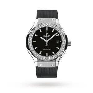 763b2dcf6dde1b56f5641ee2f4512d8a Hublot Classic Fusion Women Automatic Black Rubber Watch 582.NX.1170.RX.1204