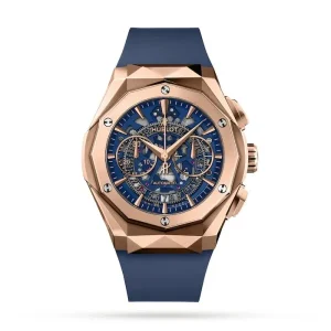 763cc9a631e41a9591ba774e02ea277b Hublot Classic Fusion Men Automatic Blue Rubber Watch 525.OX.5180.RX.ORL21